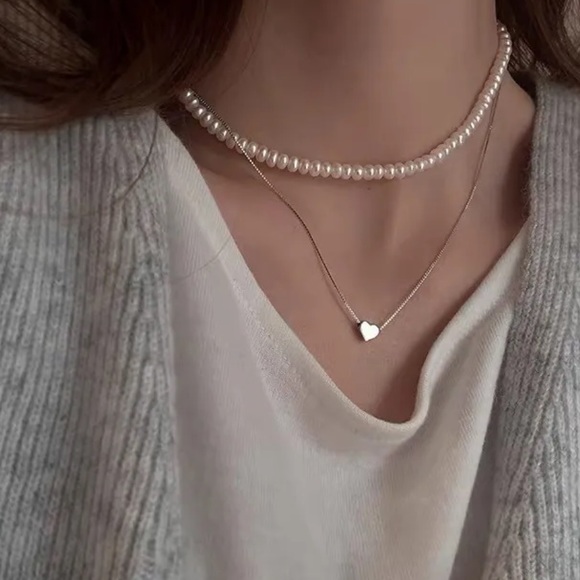 🤍Insta delicate heart shaped necklace - Picture 4 of 6